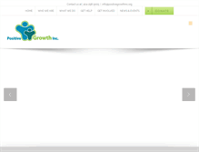Tablet Screenshot of positivegrowthinc.org